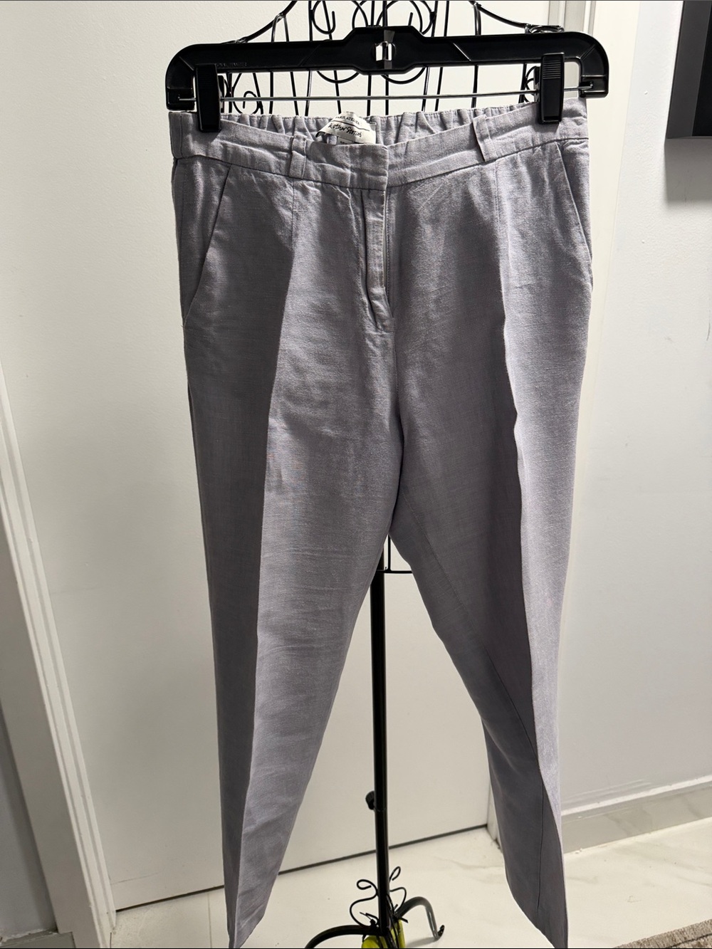 Men's Tailored Light Gray Chinos
